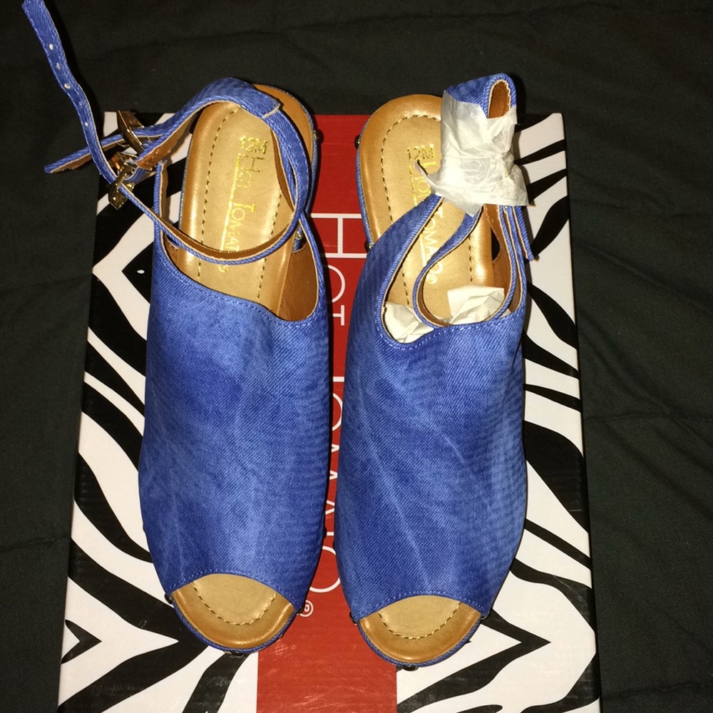 Women's Denim Colored Platforms